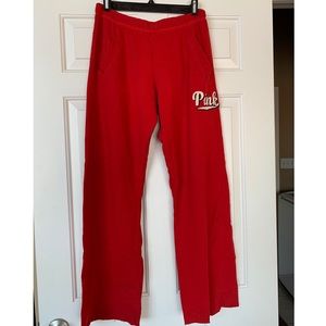 VS Pink Bootcut Sweatpants Size Small